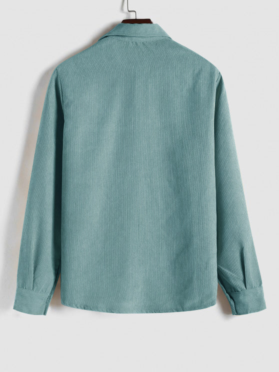 | CHEMISE MANCHES LONGUES DEMI-BOUTONS POUR HOMME