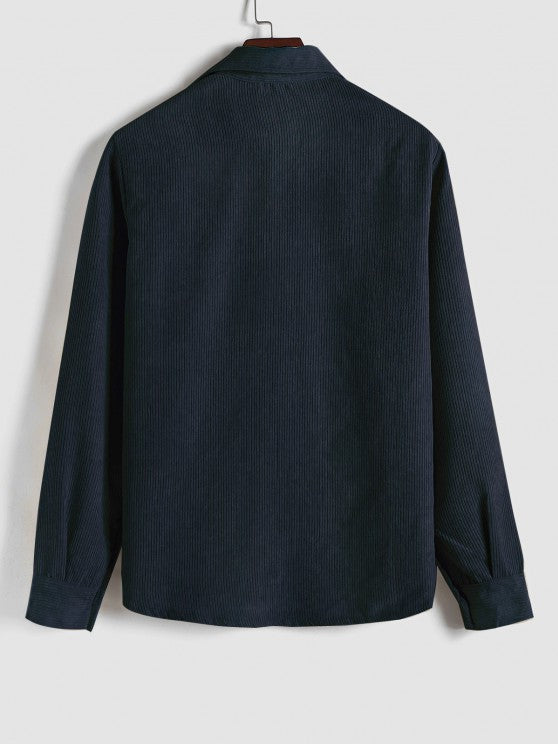 | CHEMISE MANCHES LONGUES DEMI-BOUTONS POUR HOMME