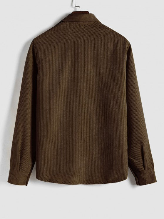 | CHEMISE MANCHES LONGUES DEMI-BOUTONS POUR HOMME