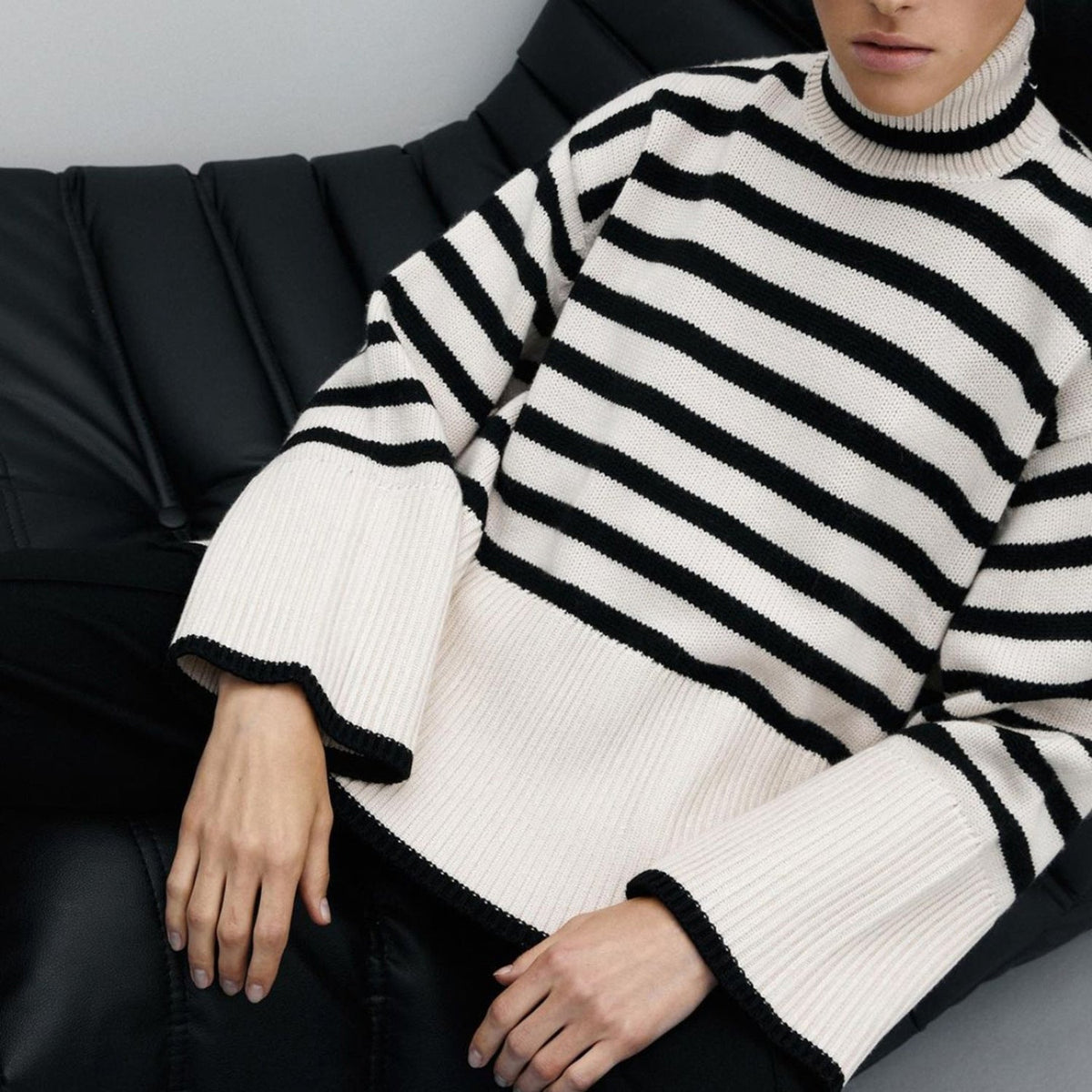 Eliane | Jersey de Rayas Elegante y Relajado