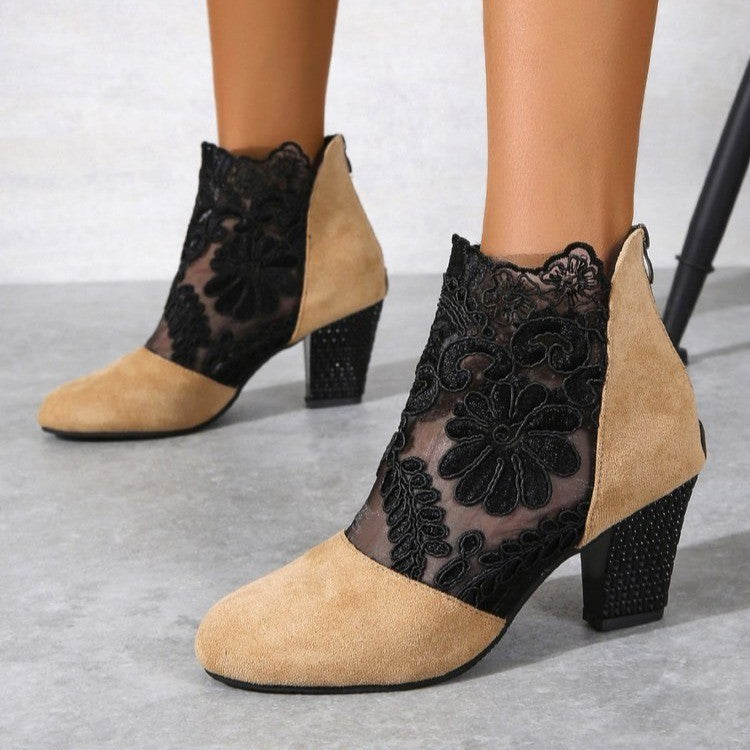 Zapatos de Verano Elegantes con Encaje para Mujer