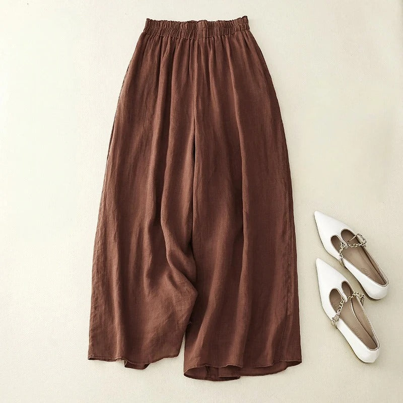 | PANTALONS EN LIN ÉLÉGANTS