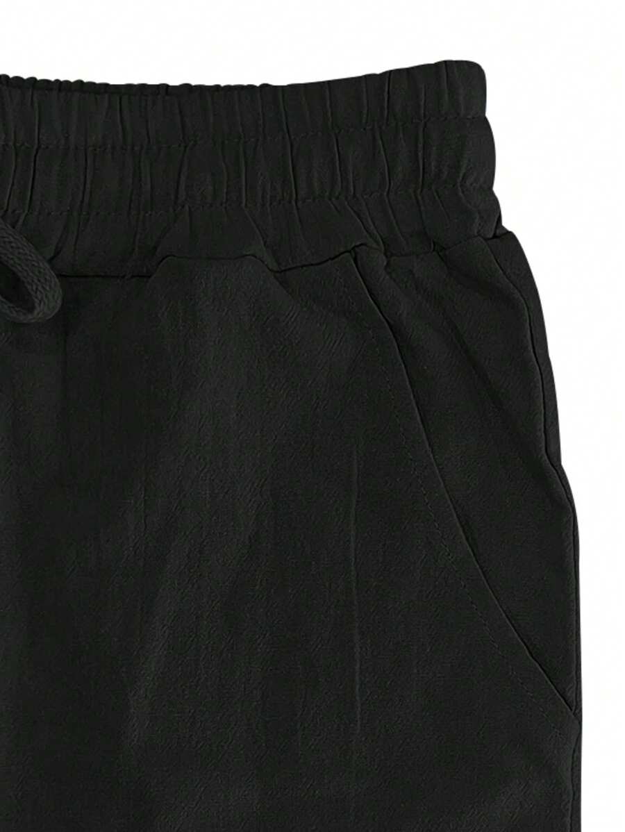 | PANTALON LÉGER EN LIN AVEC CORDON