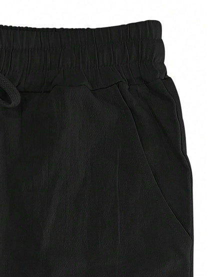 | PANTALON LÉGER EN LIN AVEC CORDON
