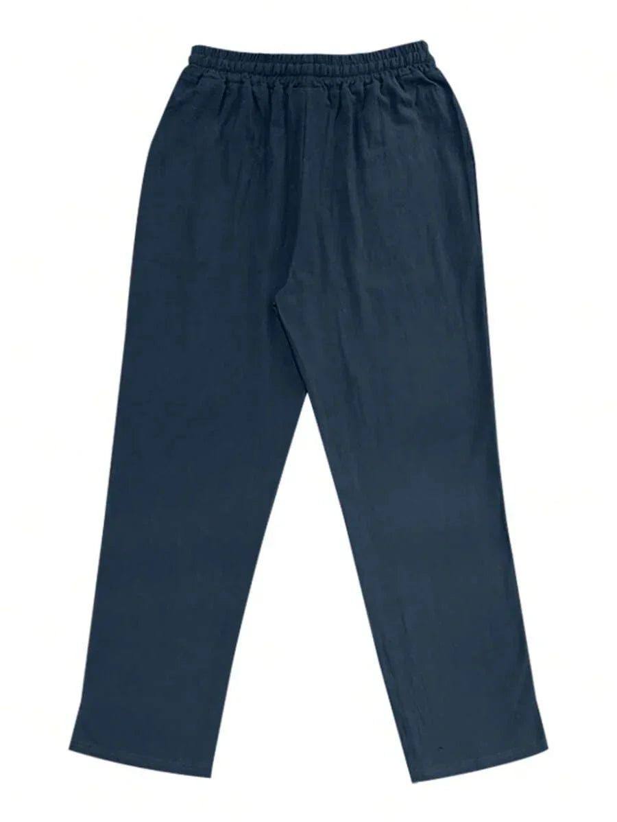 | PANTALON LÉGER EN LIN AVEC CORDON