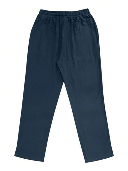 | PANTALON LÉGER EN LIN AVEC CORDON