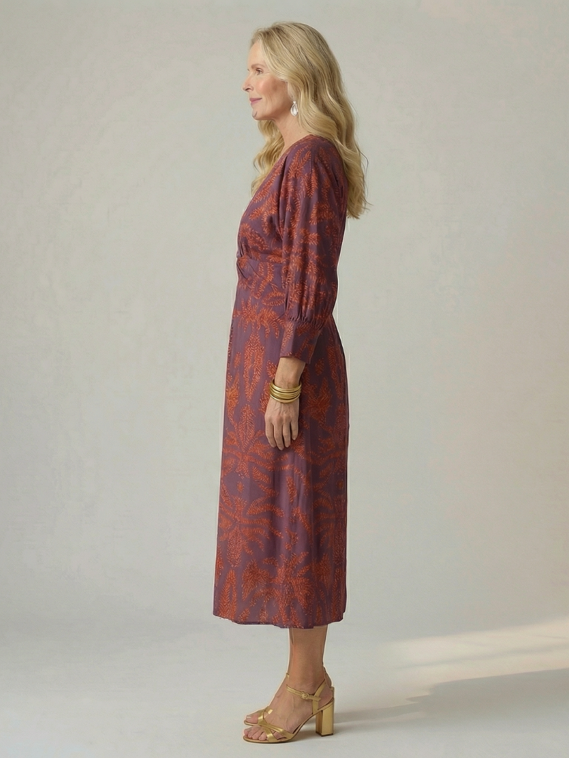 | Robe Midi Wrap Naturelle Lune