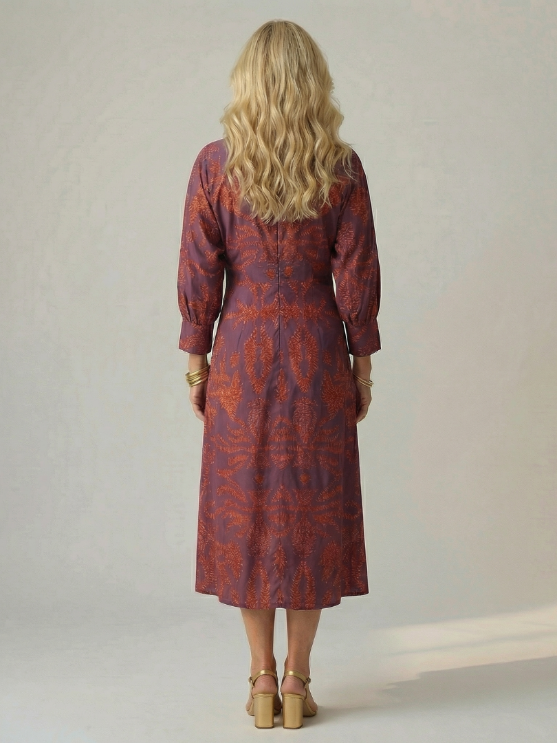| Robe Midi Wrap Naturelle Lune