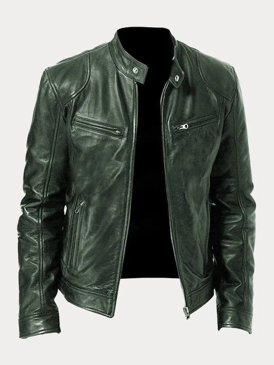 | VESTE DÉCONTRACTÉE EN CUIR