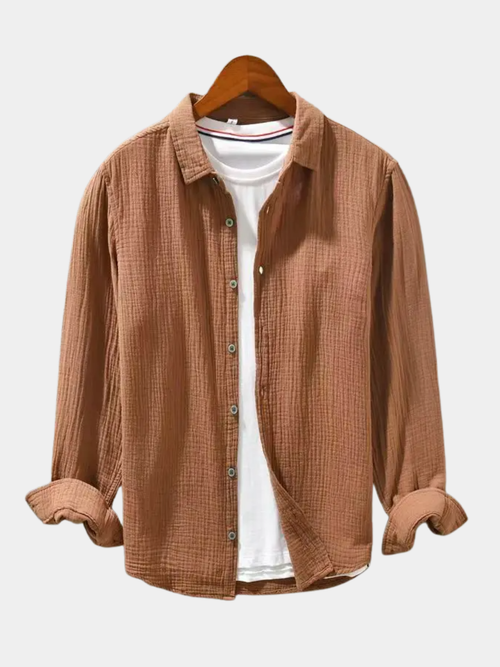 | CHEMISE ÉLÉGANTE EN COTON DOUX COMME DE LA SOIE