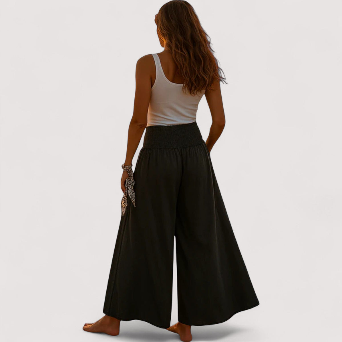 Merete - Pantalones de talle alto