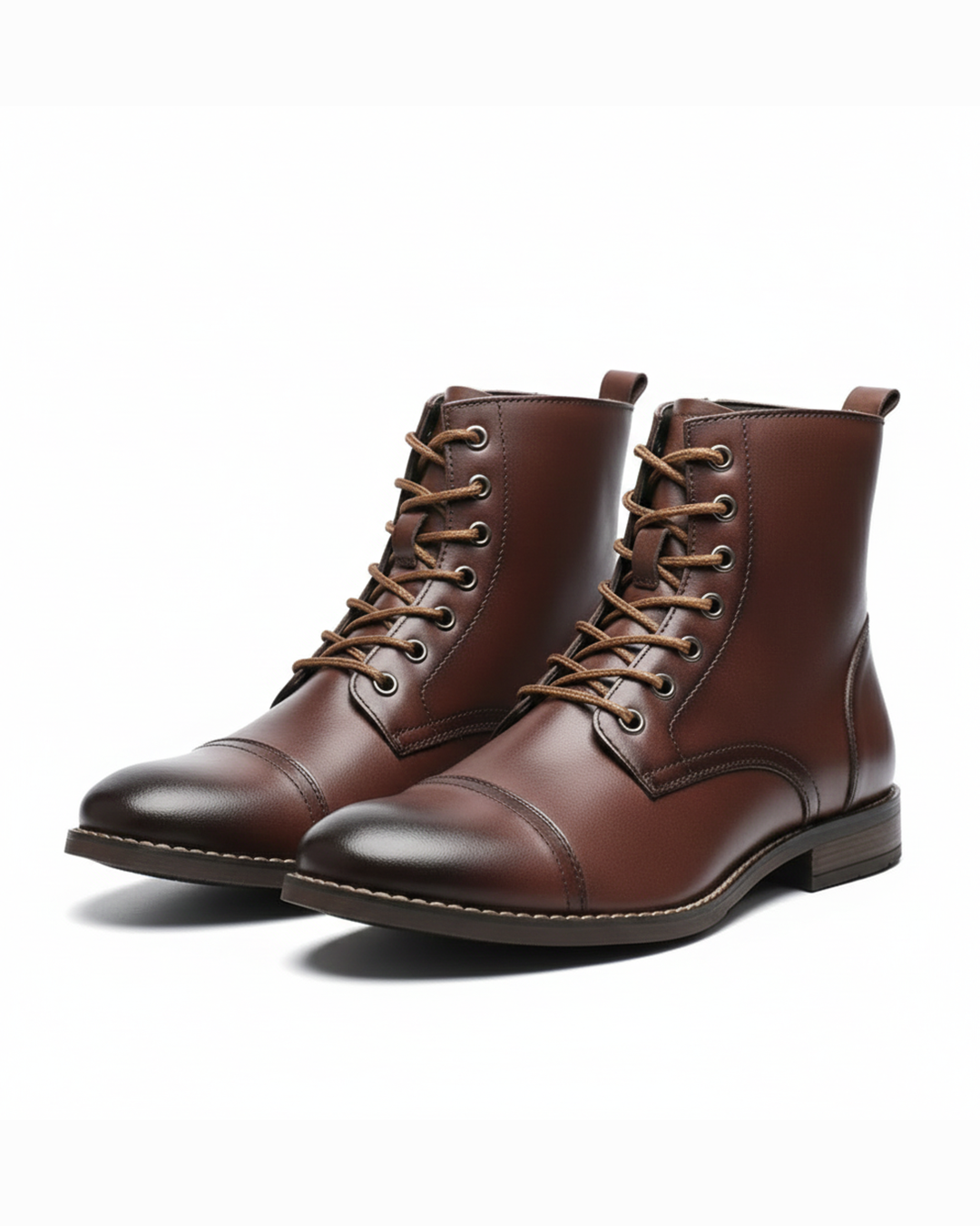 | BOTTES DE VILLE BRUNIES POUR HOMME