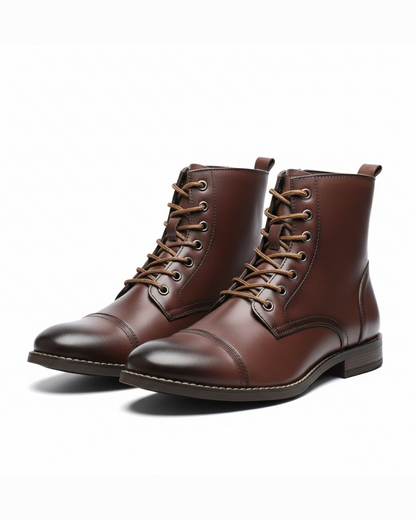 | BOTTES DE VILLE BRUNIES POUR HOMME