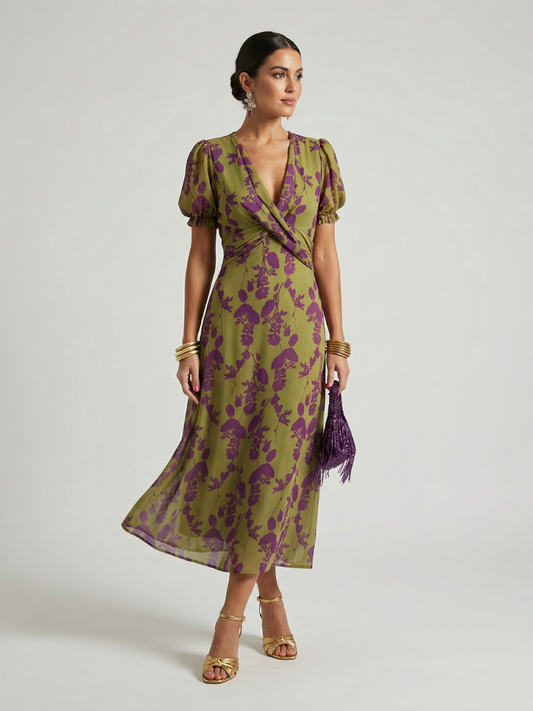 | Robe Midi Florale Détendele Virel