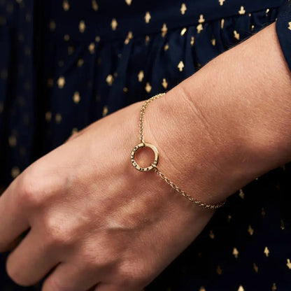 Pulsera de Nombre con Aros Personalizada
