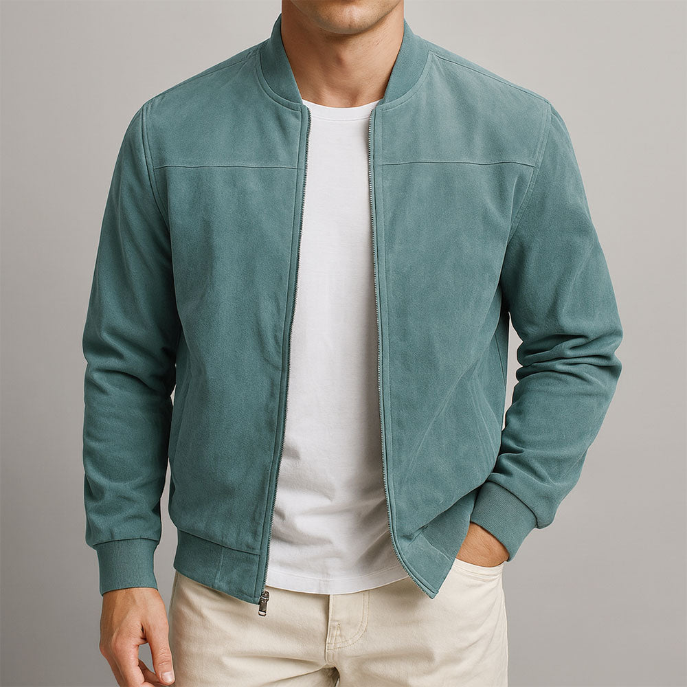 | VESTE EN CUIR SUEDE URBAINE
