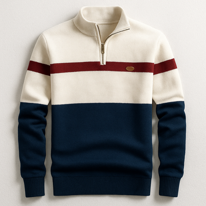| PULL HOMME AVEC ZIP AU COL