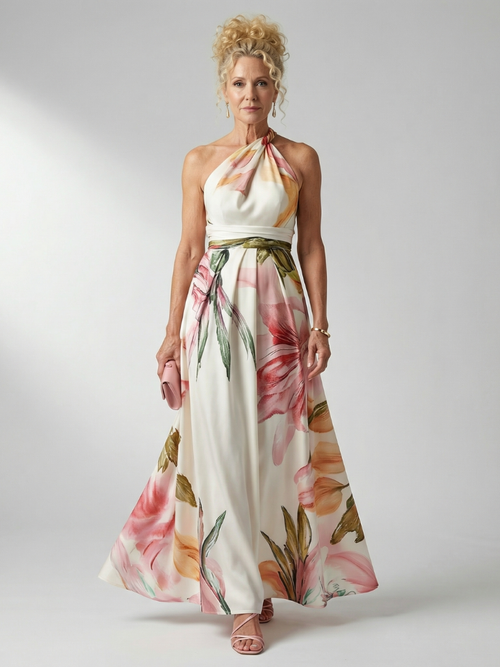 | Robe Maxi Fleurie Légère Amiel