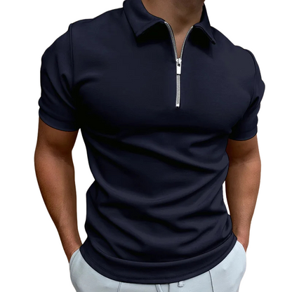 | POLO MODERNE AVEC ZIP MI-HAUT