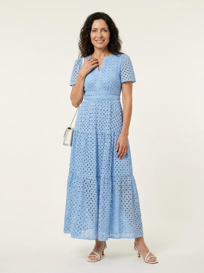 | Robe midi a mangas cuellortes Brielle
