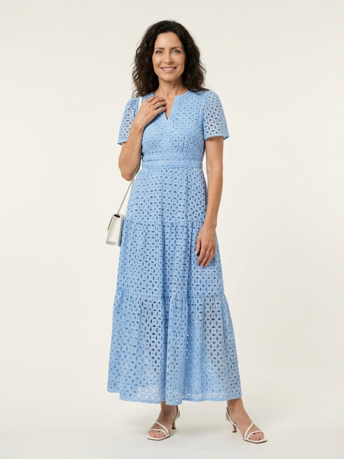| Robe midi a mangas cuellortes Brielle