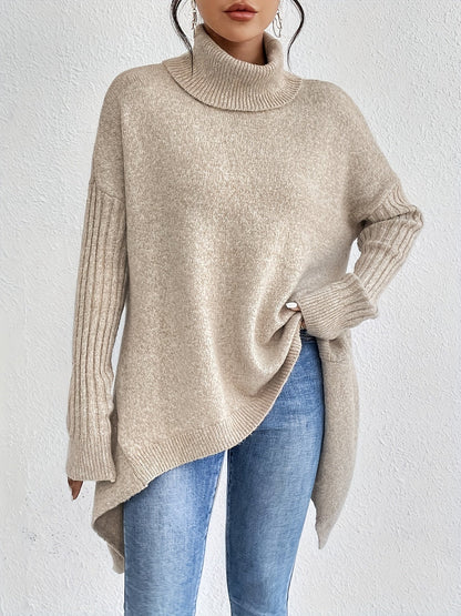 Leina | Jersey de Cuello Vuelto Suave y Relajado