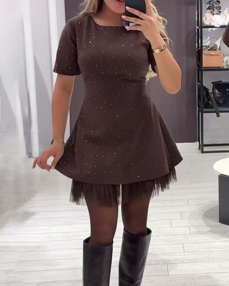 Camille | Mini Vestido Elegante con Toque Brillante