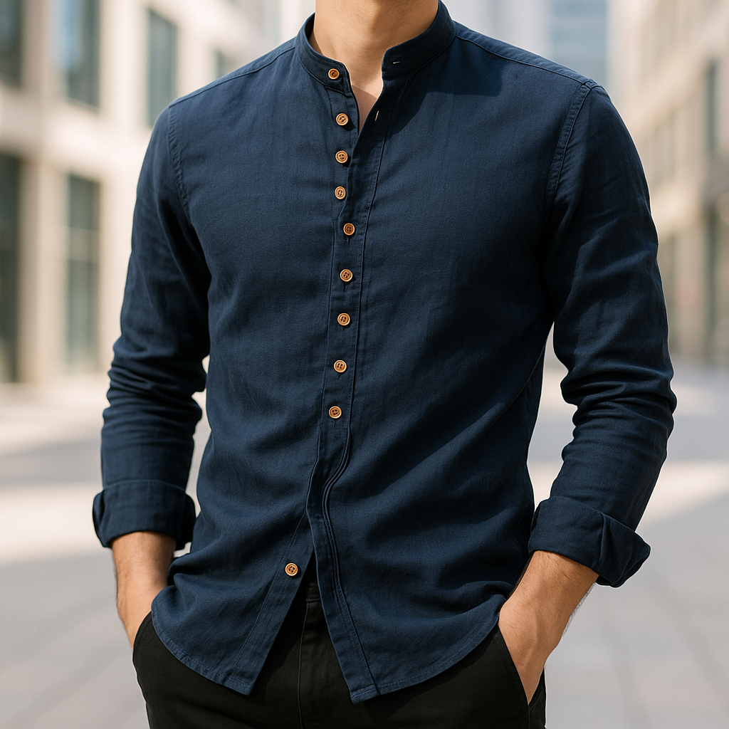 | CHEMISE EN LIN ET COTON POUR HOMME