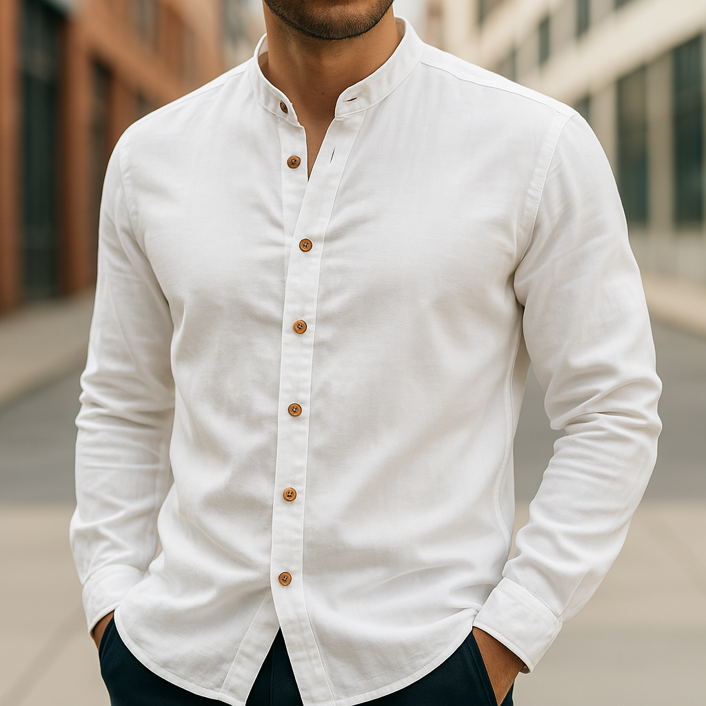 | CHEMISE EN LIN ET COTON POUR HOMME