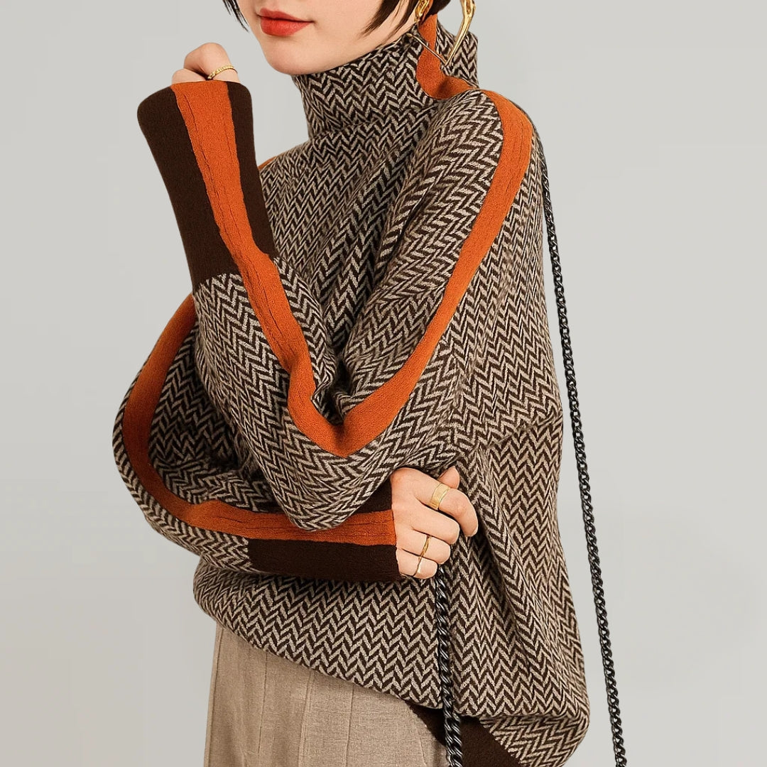 Clemence | Jersey Elegante de Cuello Estructurado