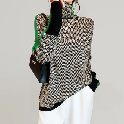 Clemence | Jersey Elegante de Cuello Estructurado
