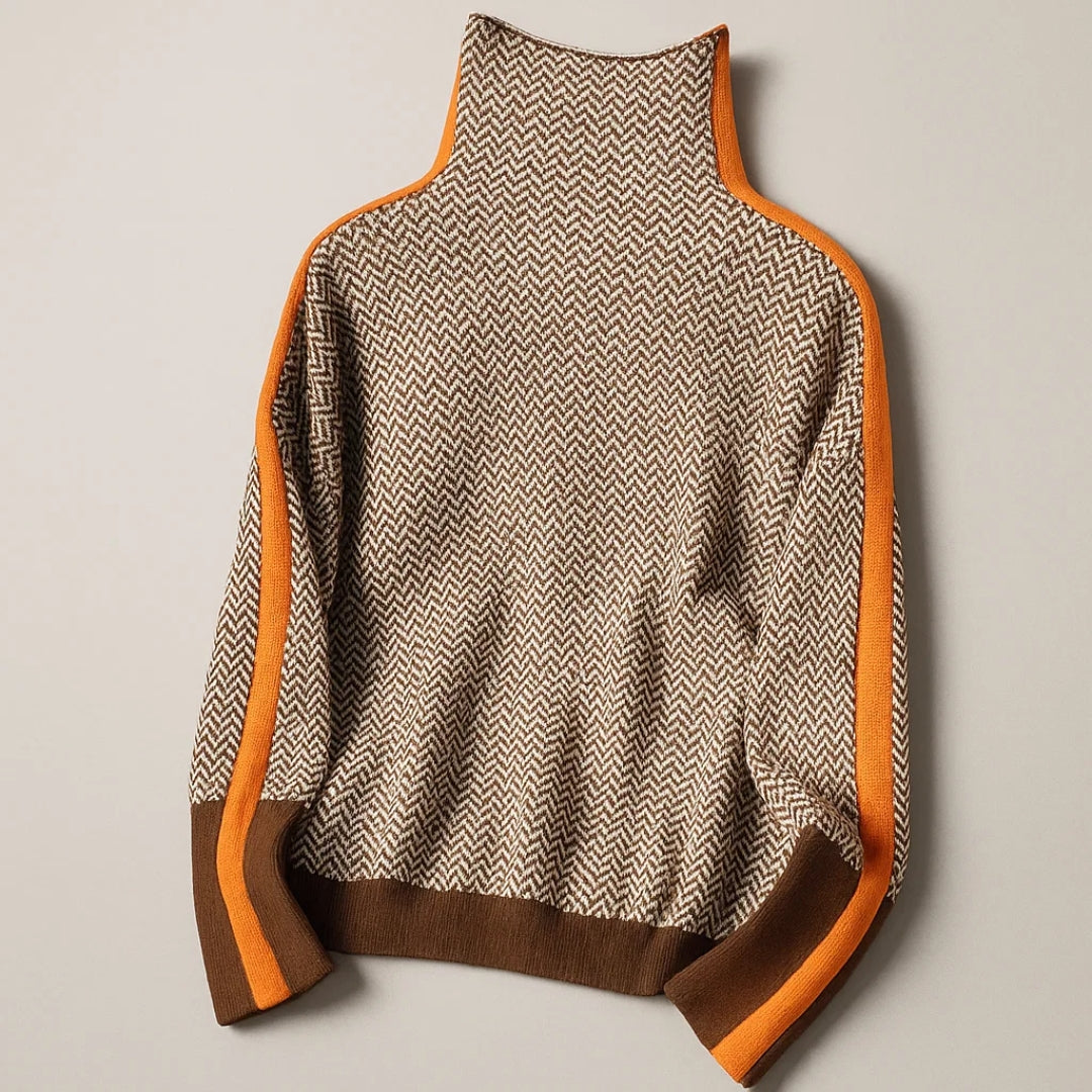 Clemence | Jersey Elegante de Cuello Estructurado
