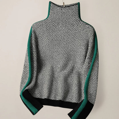 Clemence | Jersey Elegante de Cuello Estructurado