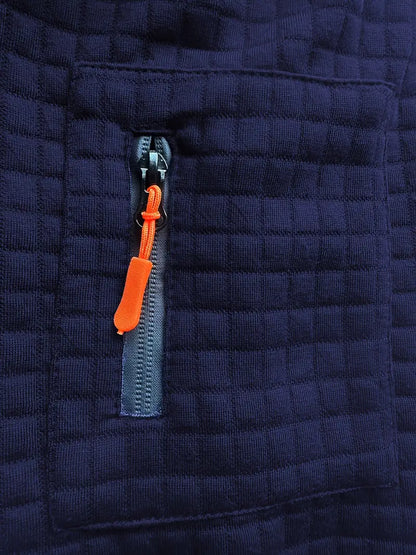 | POLO À MANCHES LONGUES TEXTURÉE