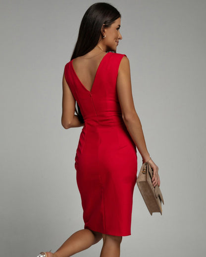 | Robe Viscose Élégante a Fente