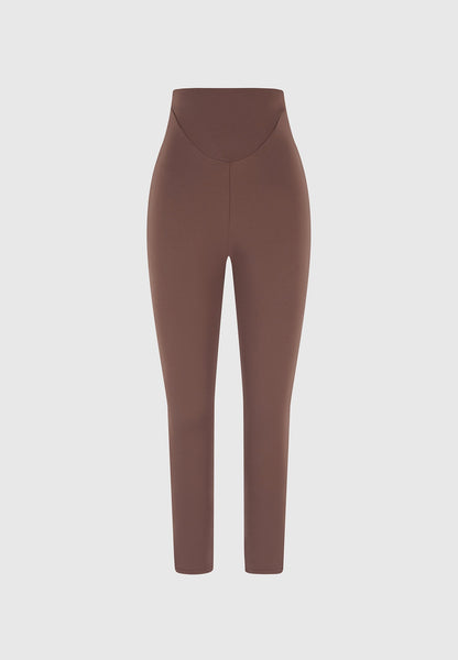 Rachele - Leggings Marrones de Cintura Alta Moldeadores