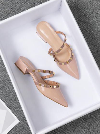 Anita | Mules de Punta con Tachuelas