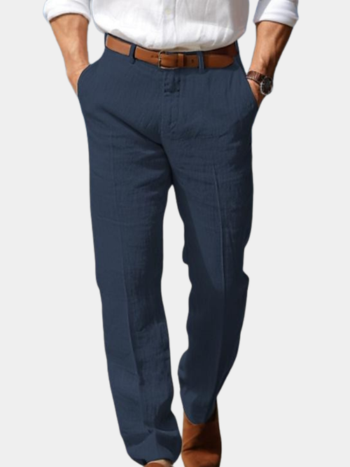 | PANTALON HOMME LUXE EN LIN PREMIUM