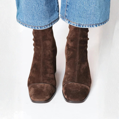 | BOTTINES ÉLÉGANTES À TALONS CARRÉS