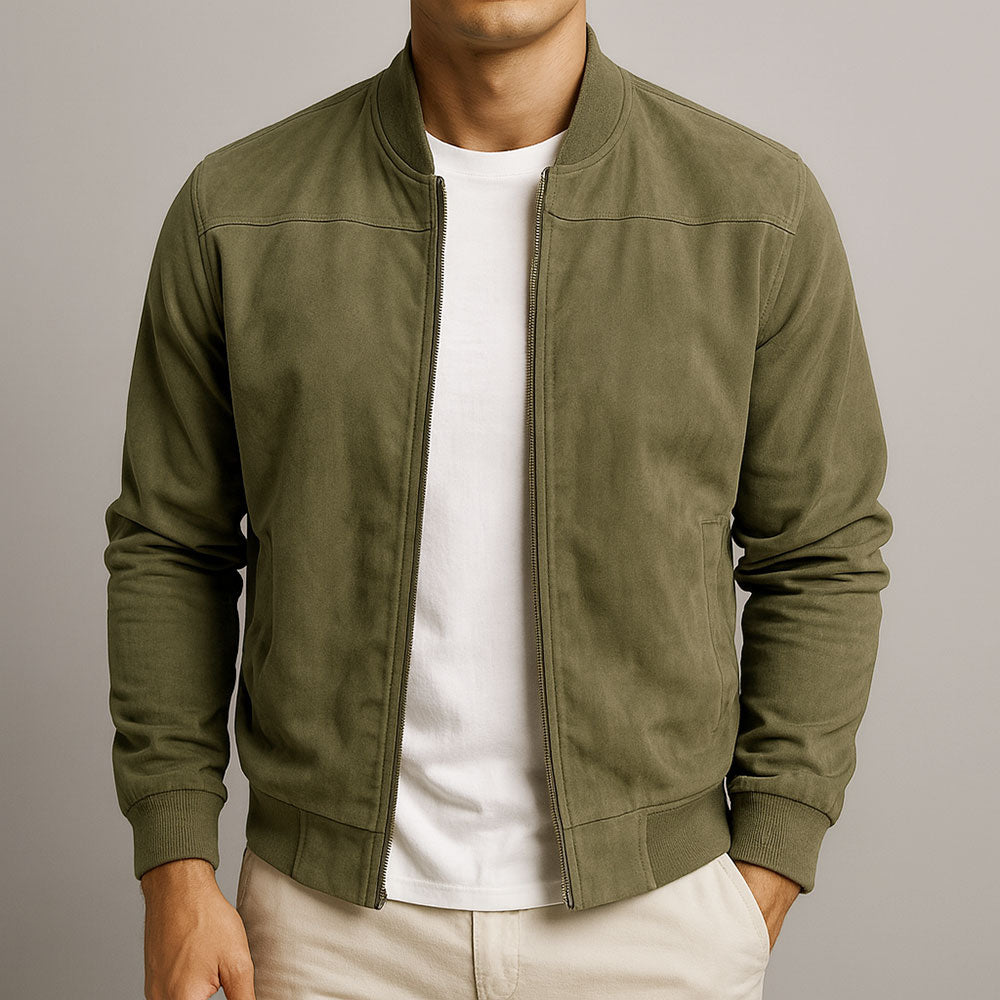 | VESTE EN CUIR SUEDE URBAINE