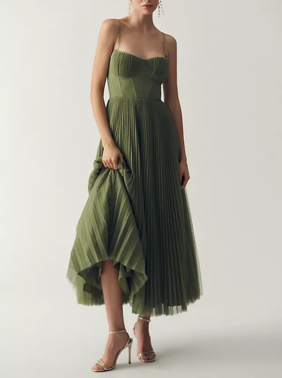 | Robe en tulle drapée élégamment
