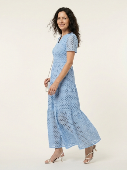 | Robe midi a mangas cuellortes Brielle