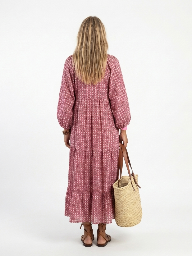 | Robe Midi a Imprimé Géométrique Arlyte