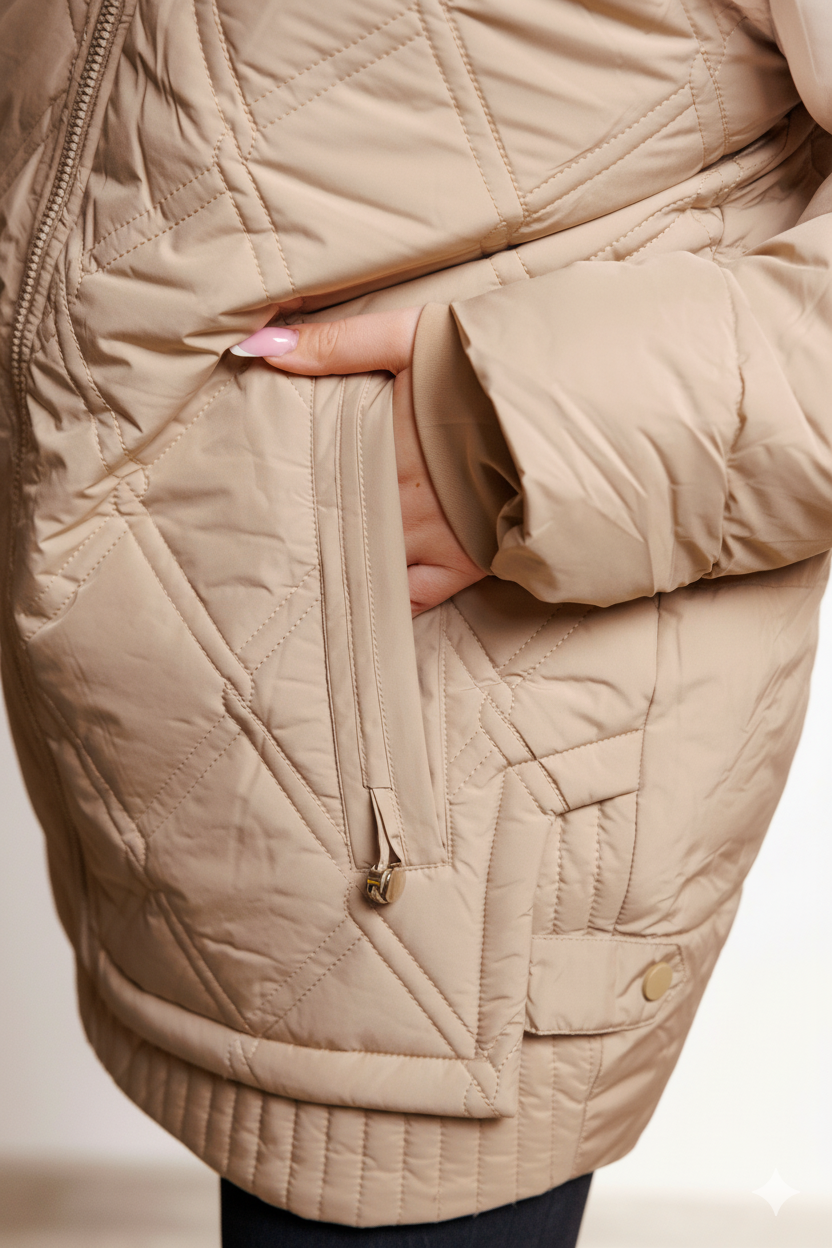 Eliane | Chaqueta de Invierno Calida Ligera e Impermeable Tallas Grandes
