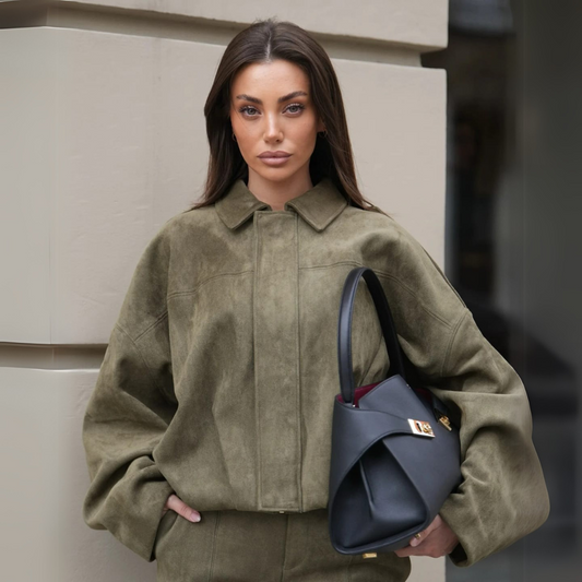 Chaqueta de antelina