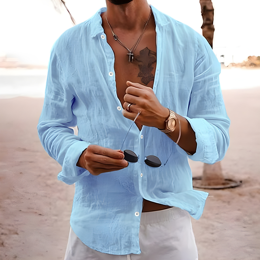 | CHEMISE D'ÉTÉ EN COTON NATUREL