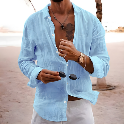 | CHEMISE D'ÉTÉ EN COTON NATUREL
