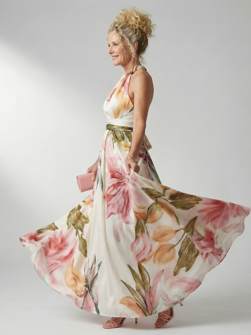 | Robe Maxi Fleurie Légère Amiel