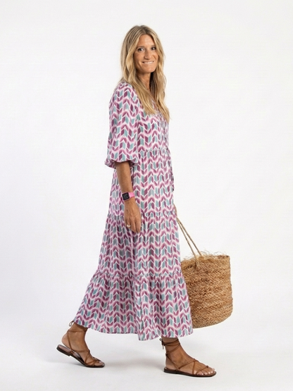 | Robe midi a mangas longues Mireya