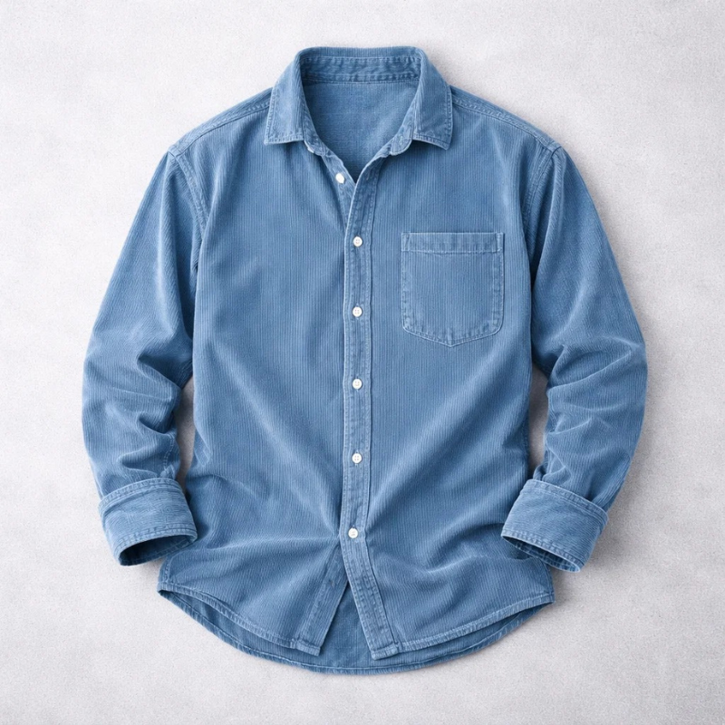 | CHEMISE CLASSIQUE EN VELOURS CÔTELÉ POUR HOMME